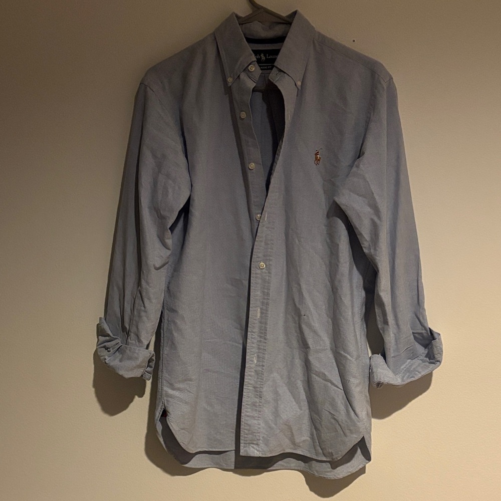 Polo by Ralph Lauren Light Blue Casual Oxford